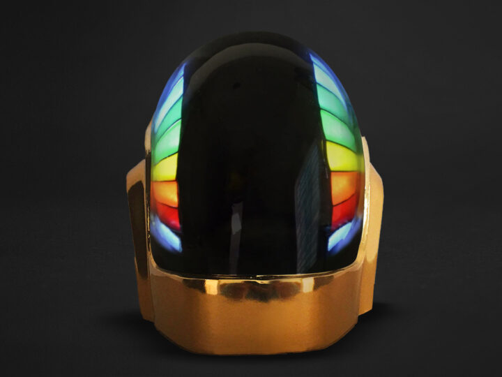 DAFT PUNK – Guy Manuel Helmet With Lights – Includes Gloves and