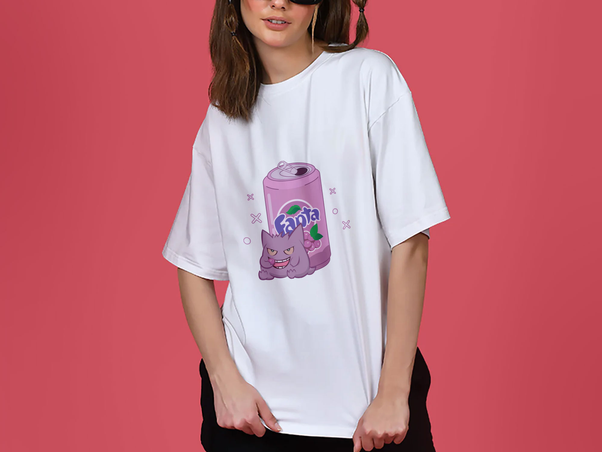 POKEMON Gengar Oversized Shirt - Fanta Soda.